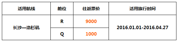 海航长沙至洛杉矶开航特价机票:长沙飞洛杉矶,往返低至1000元!